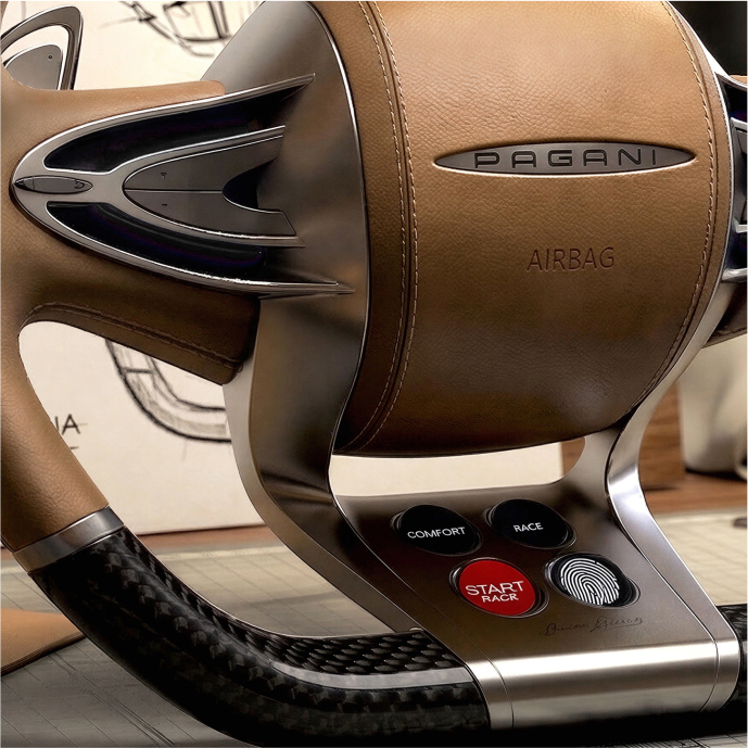 Pagani Steering Wheel Concept